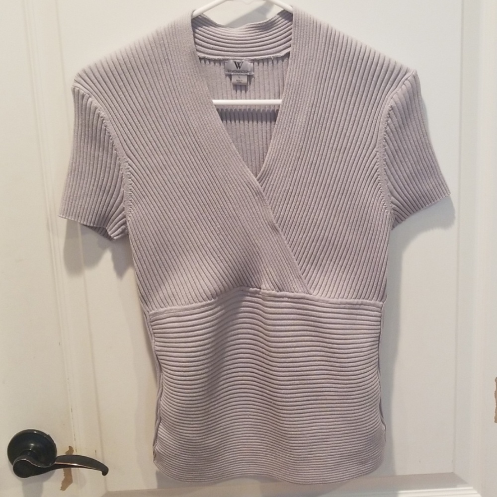 Dressy, short sleeve top